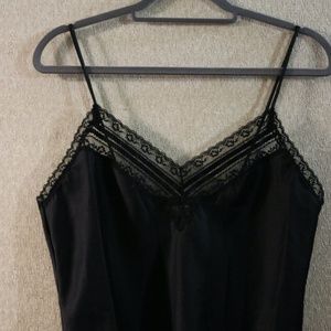 Christian Dior Black Vintage Camisole With Lace
